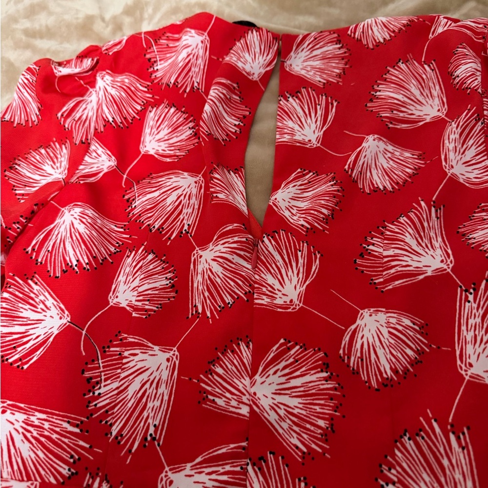 Adelyn Rae Red Floral-Print Mini Dress - Picture 5 of 7